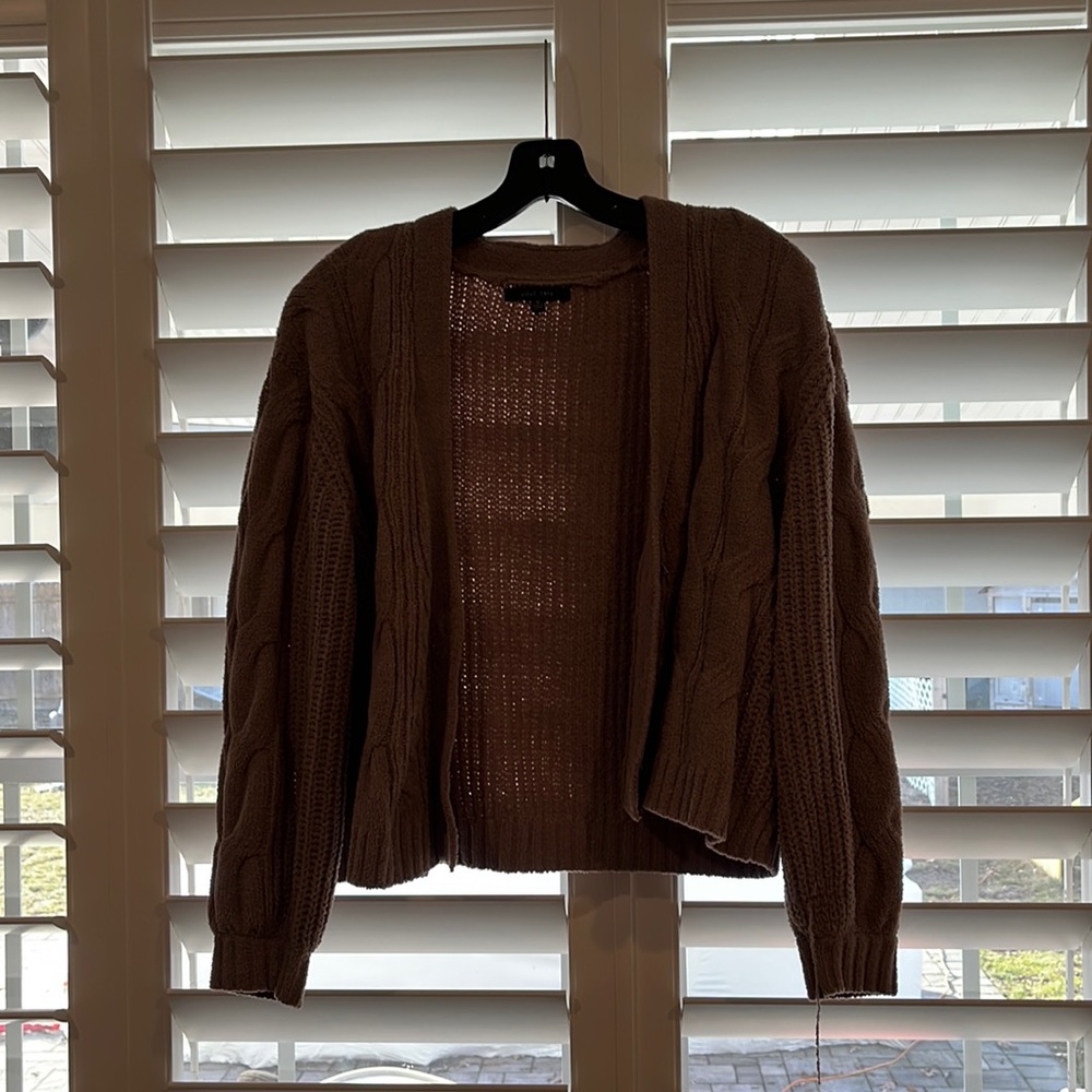 Brown cardigan sweater size small